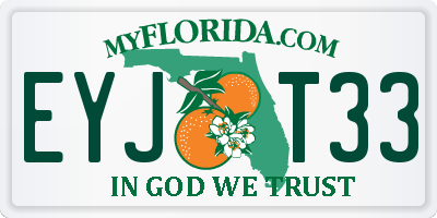 FL license plate EYJT33
