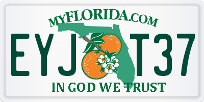 FL license plate EYJT37
