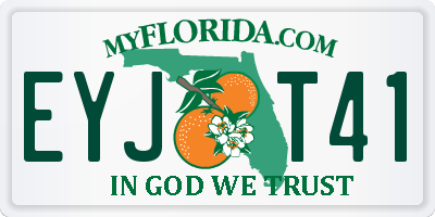 FL license plate EYJT41