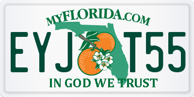 FL license plate EYJT55