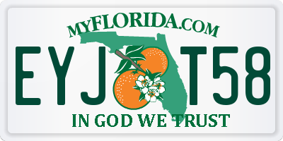 FL license plate EYJT58