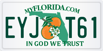 FL license plate EYJT61