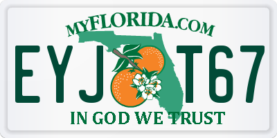 FL license plate EYJT67