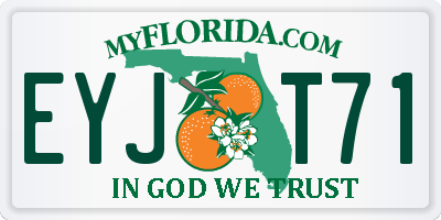FL license plate EYJT71