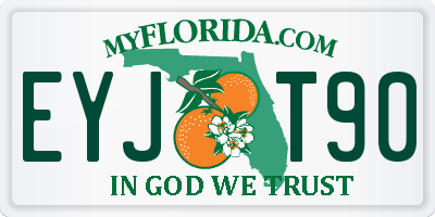 FL license plate EYJT90
