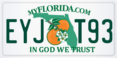FL license plate EYJT93