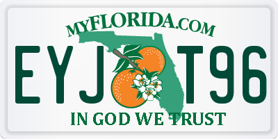 FL license plate EYJT96