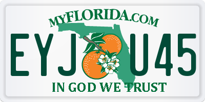 FL license plate EYJU45