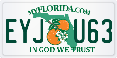 FL license plate EYJU63