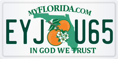 FL license plate EYJU65