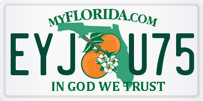 FL license plate EYJU75