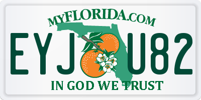 FL license plate EYJU82
