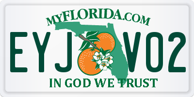 FL license plate EYJV02