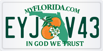 FL license plate EYJV43