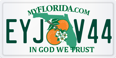 FL license plate EYJV44