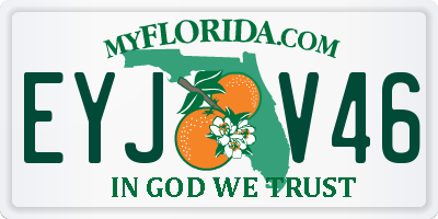 FL license plate EYJV46