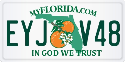 FL license plate EYJV48