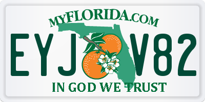 FL license plate EYJV82