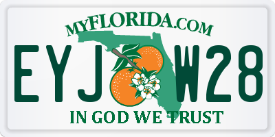 FL license plate EYJW28
