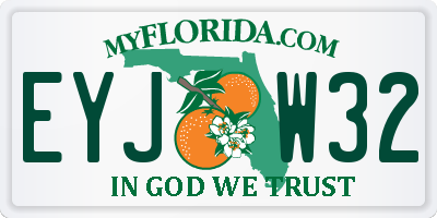 FL license plate EYJW32