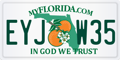 FL license plate EYJW35