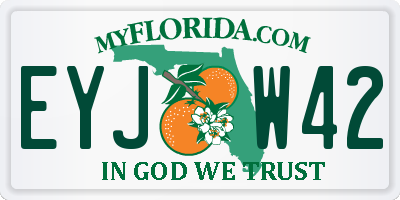 FL license plate EYJW42