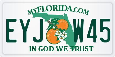 FL license plate EYJW45