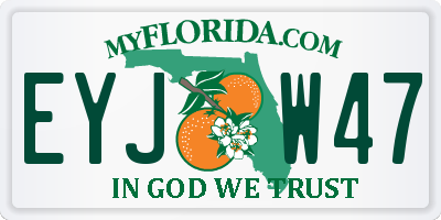 FL license plate EYJW47
