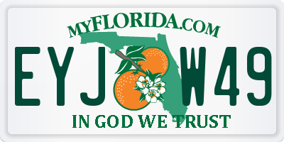 FL license plate EYJW49
