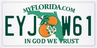 FL license plate EYJW61