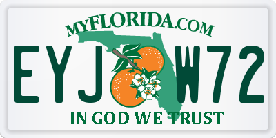 FL license plate EYJW72