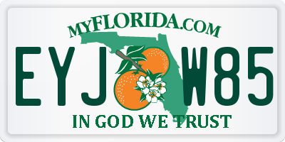 FL license plate EYJW85