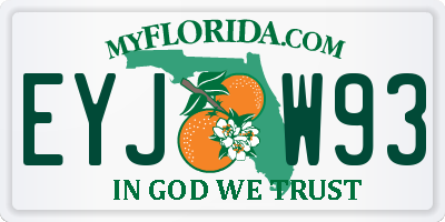 FL license plate EYJW93