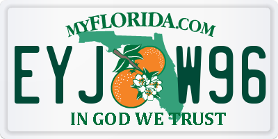 FL license plate EYJW96