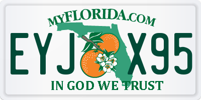 FL license plate EYJX95
