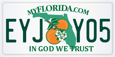 FL license plate EYJY05