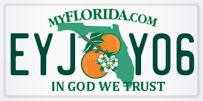 FL license plate EYJY06