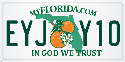 FL license plate EYJY10
