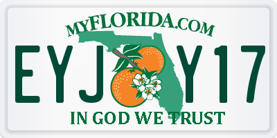 FL license plate EYJY17