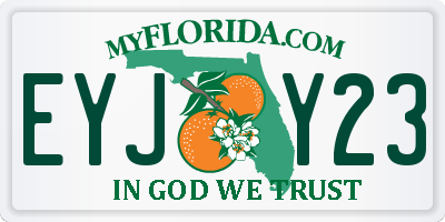 FL license plate EYJY23