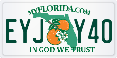 FL license plate EYJY40