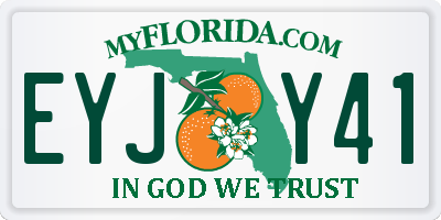FL license plate EYJY41