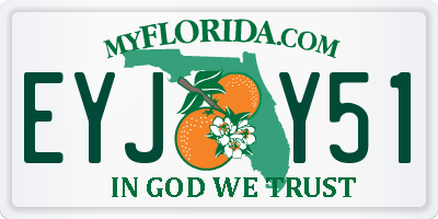 FL license plate EYJY51