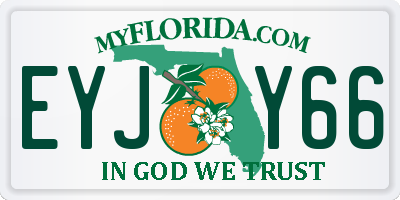 FL license plate EYJY66