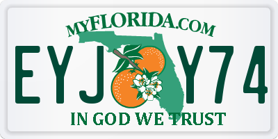 FL license plate EYJY74