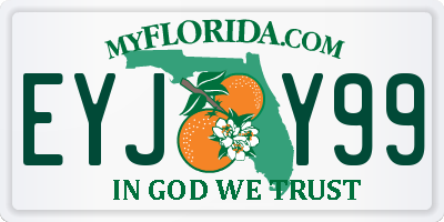 FL license plate EYJY99