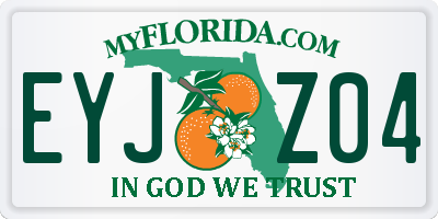 FL license plate EYJZ04