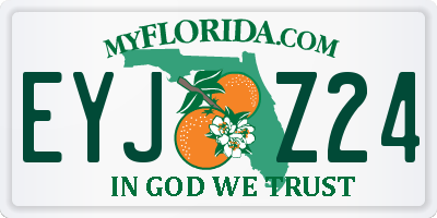 FL license plate EYJZ24
