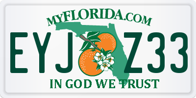 FL license plate EYJZ33