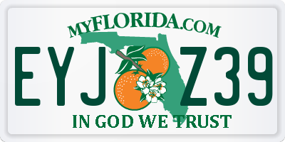 FL license plate EYJZ39